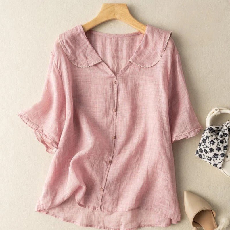 Lucia Relaxed Linen Shirt