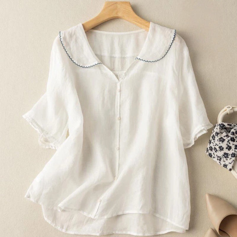 Lucia Relaxed Linen Shirt