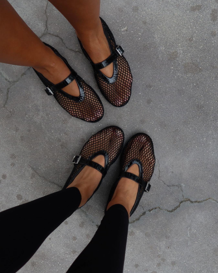 Aeden Mesh Ballet Flats