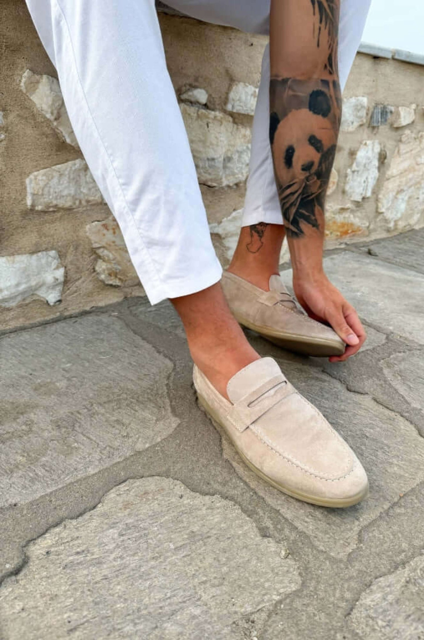 Suede Leather Loafers