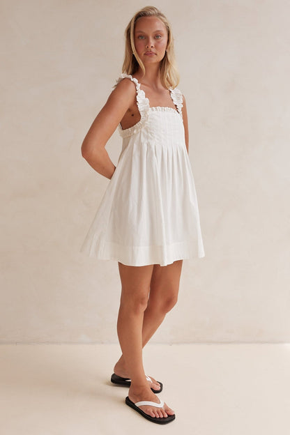 Lila Mini Dress (White)